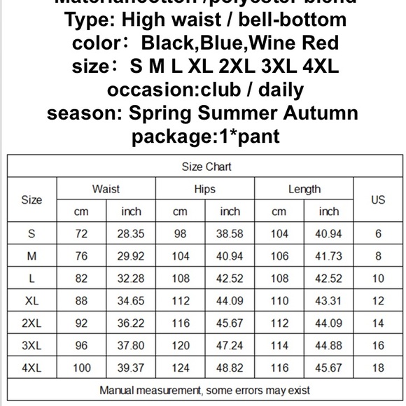 HIGH WAIST BELL BOTTOM FLARE LEG - Picture 6 of 6